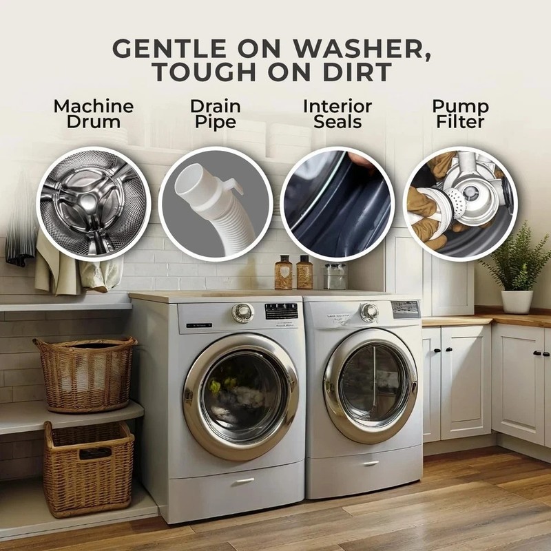 Uproot Clean Washing Machine Cleaner Tablets - 24 Pack for a 12 Month Supply. Fo gallery
