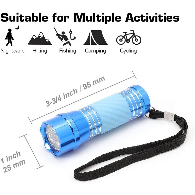 EverBrite 4 Pack Mini LED Aluminum Pocket Flashlight 12 AAA batteries included gallery