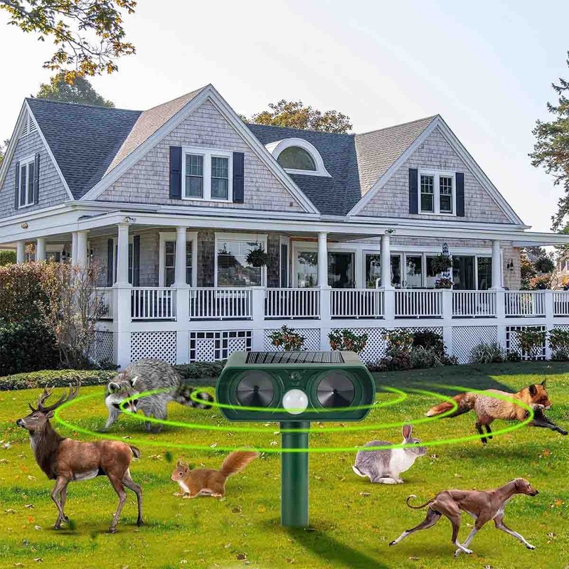 Solar Animal Repellert Outdoor Rabbit Deer Repellent Devices Motion Detection gallery