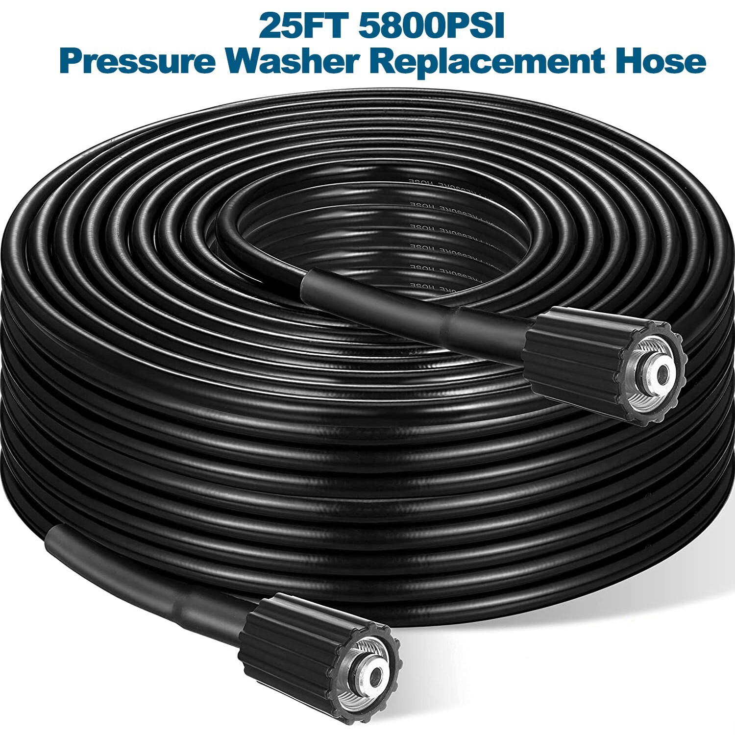 25FT x 1/4 Inch 5800 MAX PSI Pressure Washer Replacement Extension Hose M22 14MM gallery