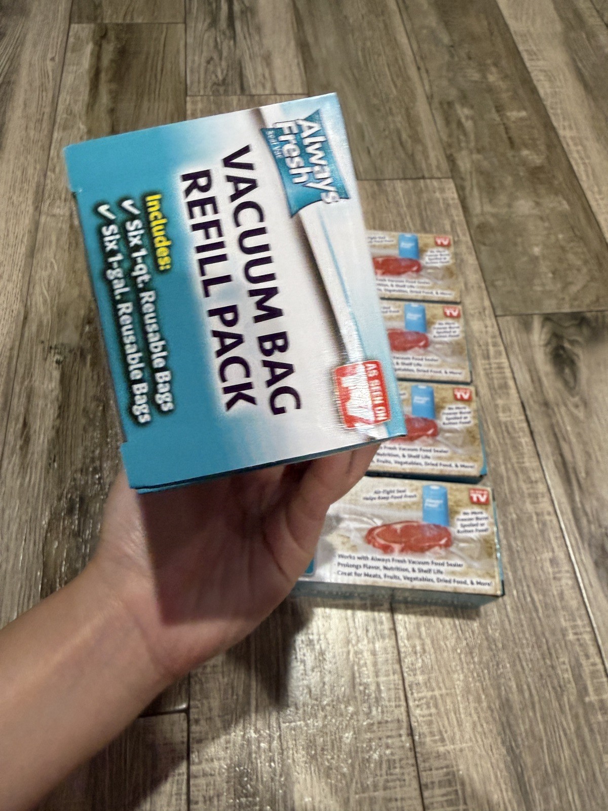 5 pack - New !! Always Fresh Seal Vac Vacuum Bag Refills Bp free gallery