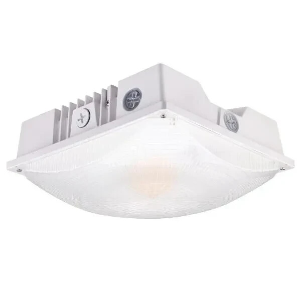 Trace-Lite Slim DieCast LED Canopy Wattage/CCTSelectable40W-60W-75W ECX-75-CP-WH gallery