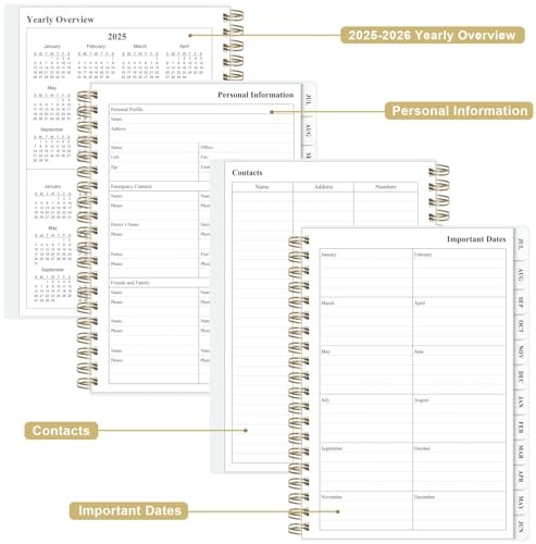 Planner 2025-2026 - Weekly & Monthly Planner from July 2025 to June 2026, gallery