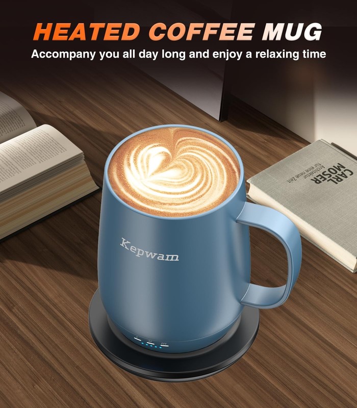 Self-Heating Coffee Mug 16oz, Smart Temperature Control, 150 Min Battery Life, P gallery