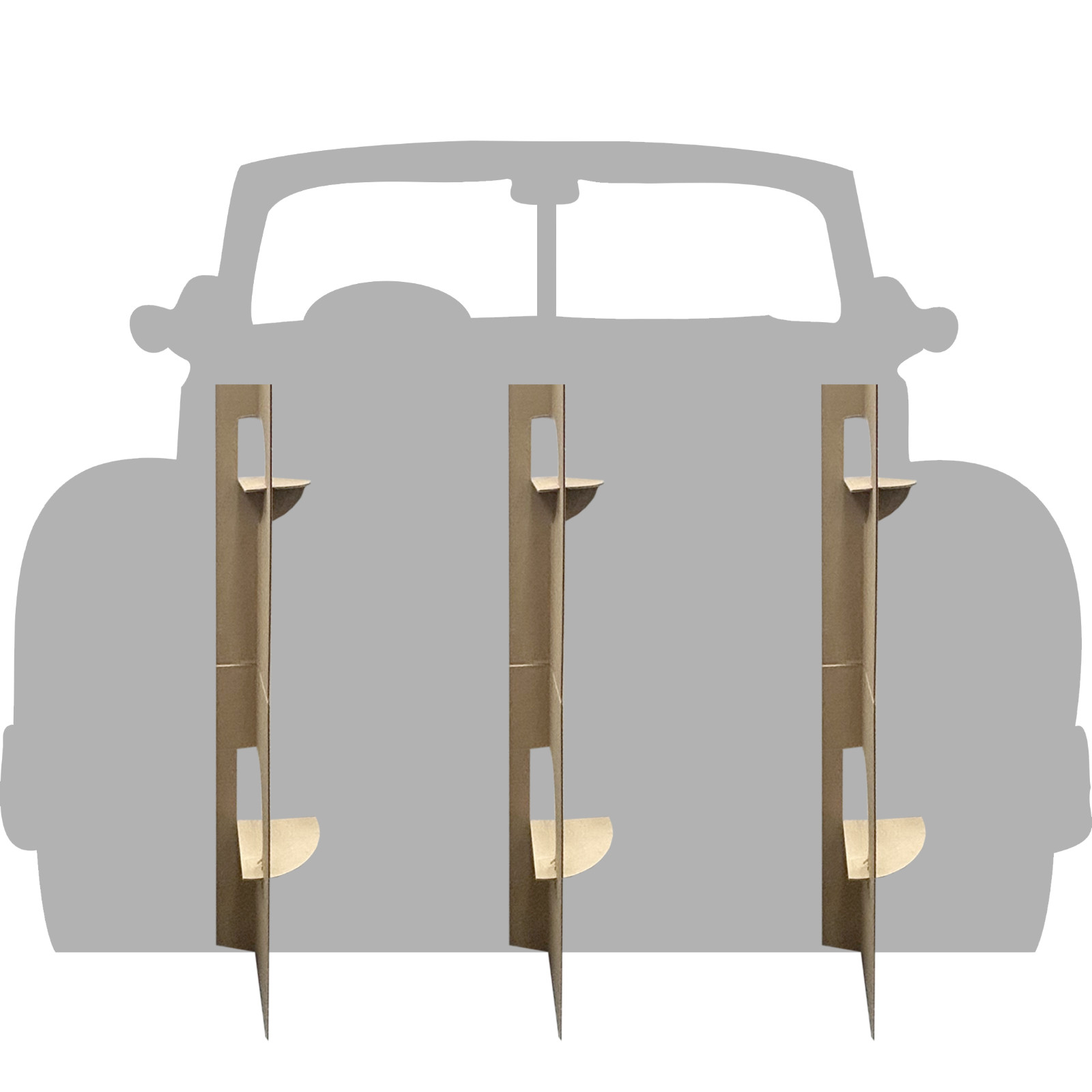 SS11390 1950s Classic Greaser’s Fast Hot Rod Lightning Car Stand In Cardboard Cu gallery