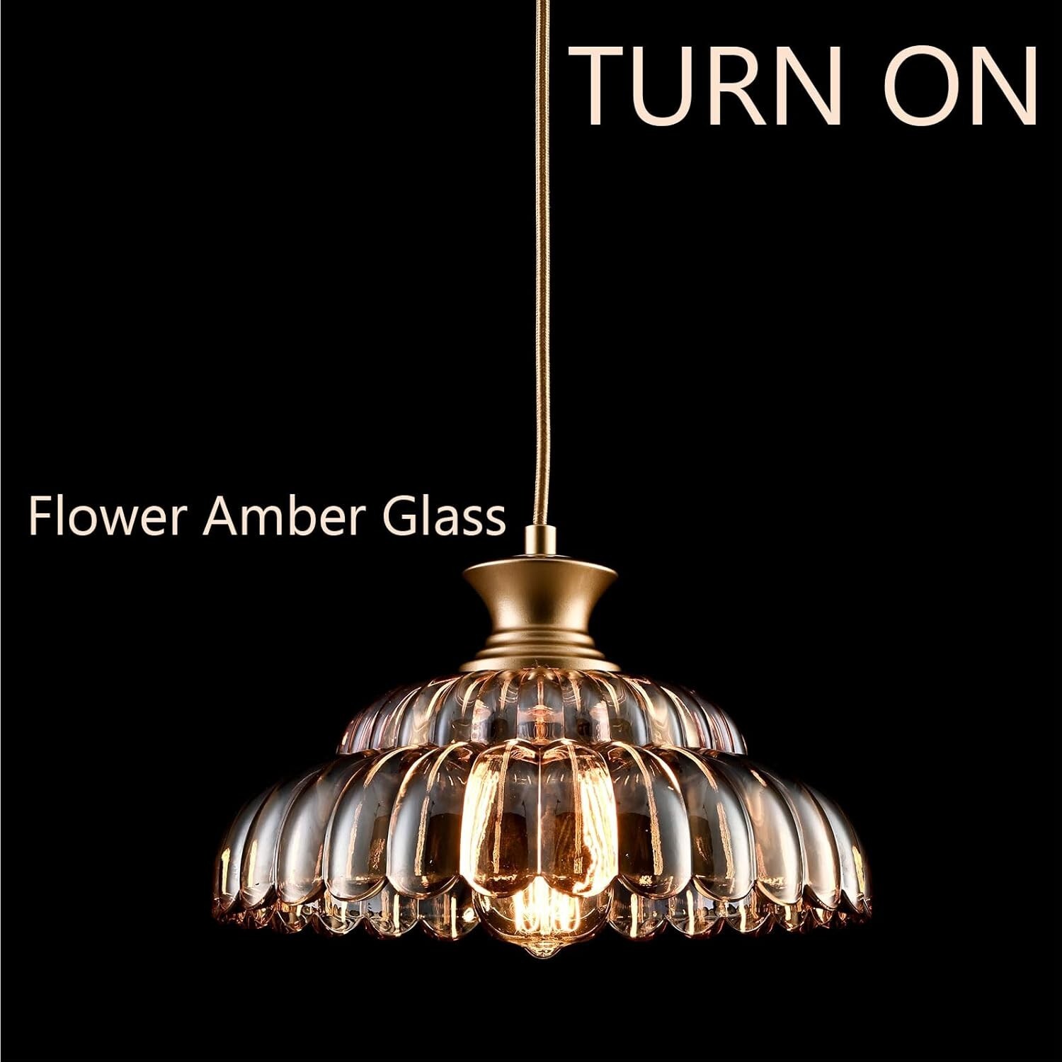 Vintage Amber Glass Pendant Lights Modern Gold Kitchen Island Pendant Light gallery