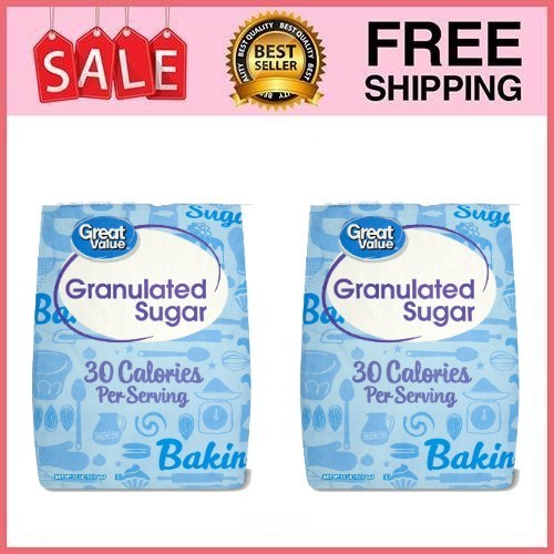 2 Bag Great Value Pure Granulated Sugar, 25 lbs Bag gallery