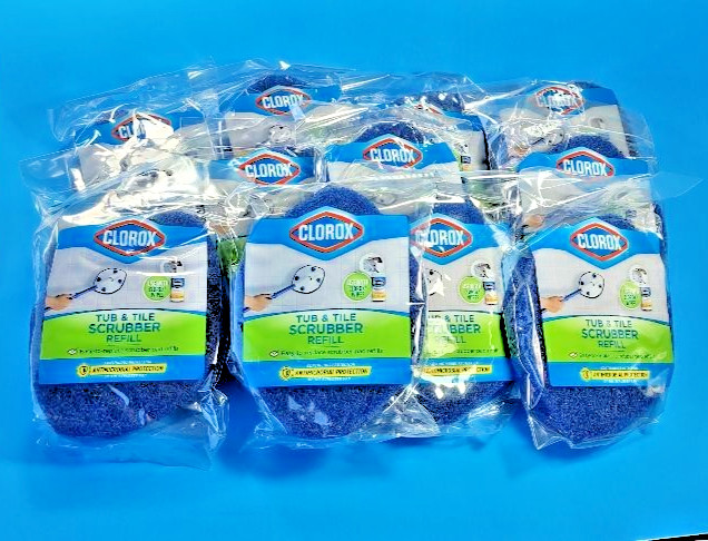 Clorox Tub and Tile Scrubber Refill Antimicrobial Protection Case 12 Refills New gallery