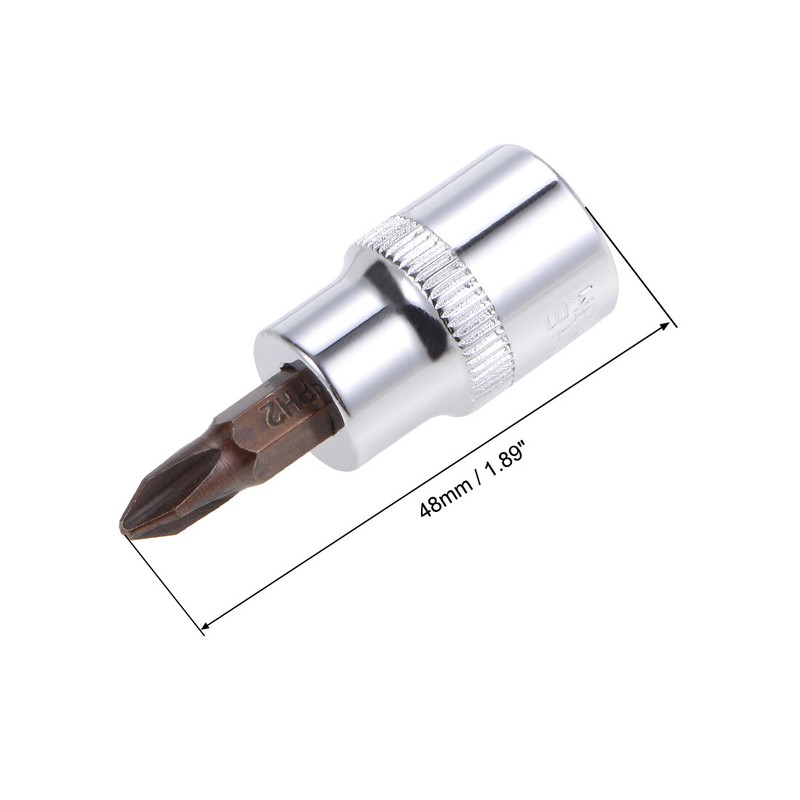 3 Pcs Phillips Bit Socket 3/8" Drive x PH2 S2 and Cr-V Steel gallery