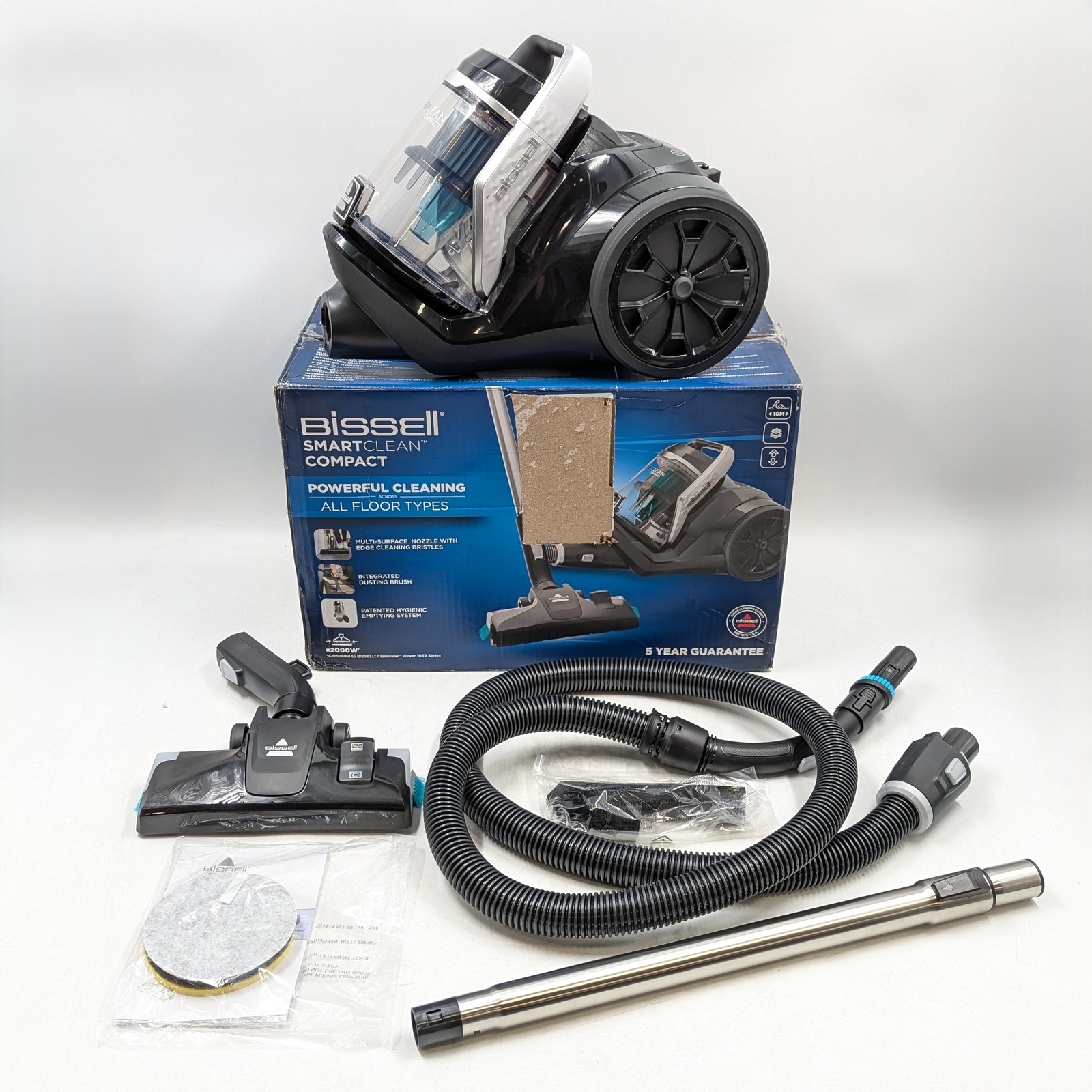 Bissell Smart Clean Compact Vacuum Cleaner Kit For All Floors (2273N) Black gallery