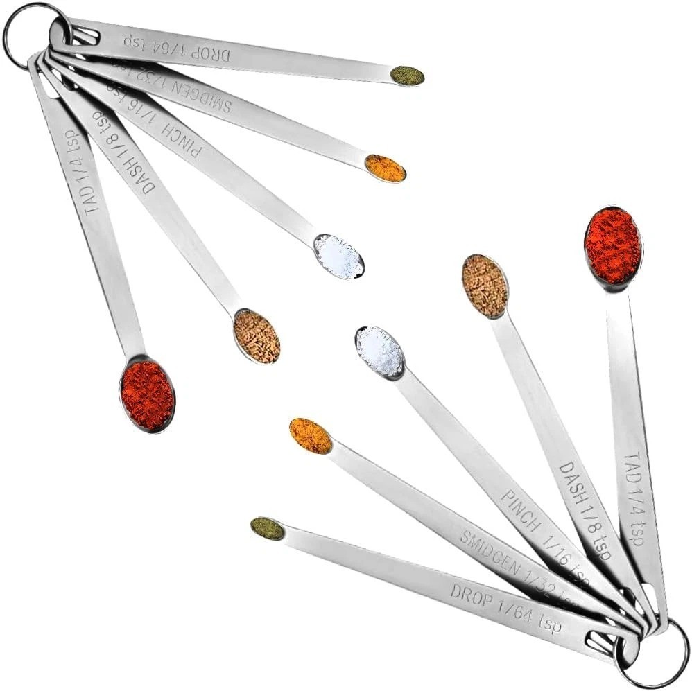 2 Pack Teaspoon Measuring Spoons, 1/4 Tsp, 1/8 Tsp, 1/16 Tsp, 1/32 Tsp, 1/64 Tsp gallery