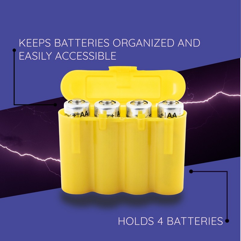2 EBC Battery Gold Plastic AA AAA Battery Holder Box Storage Cases gallery
