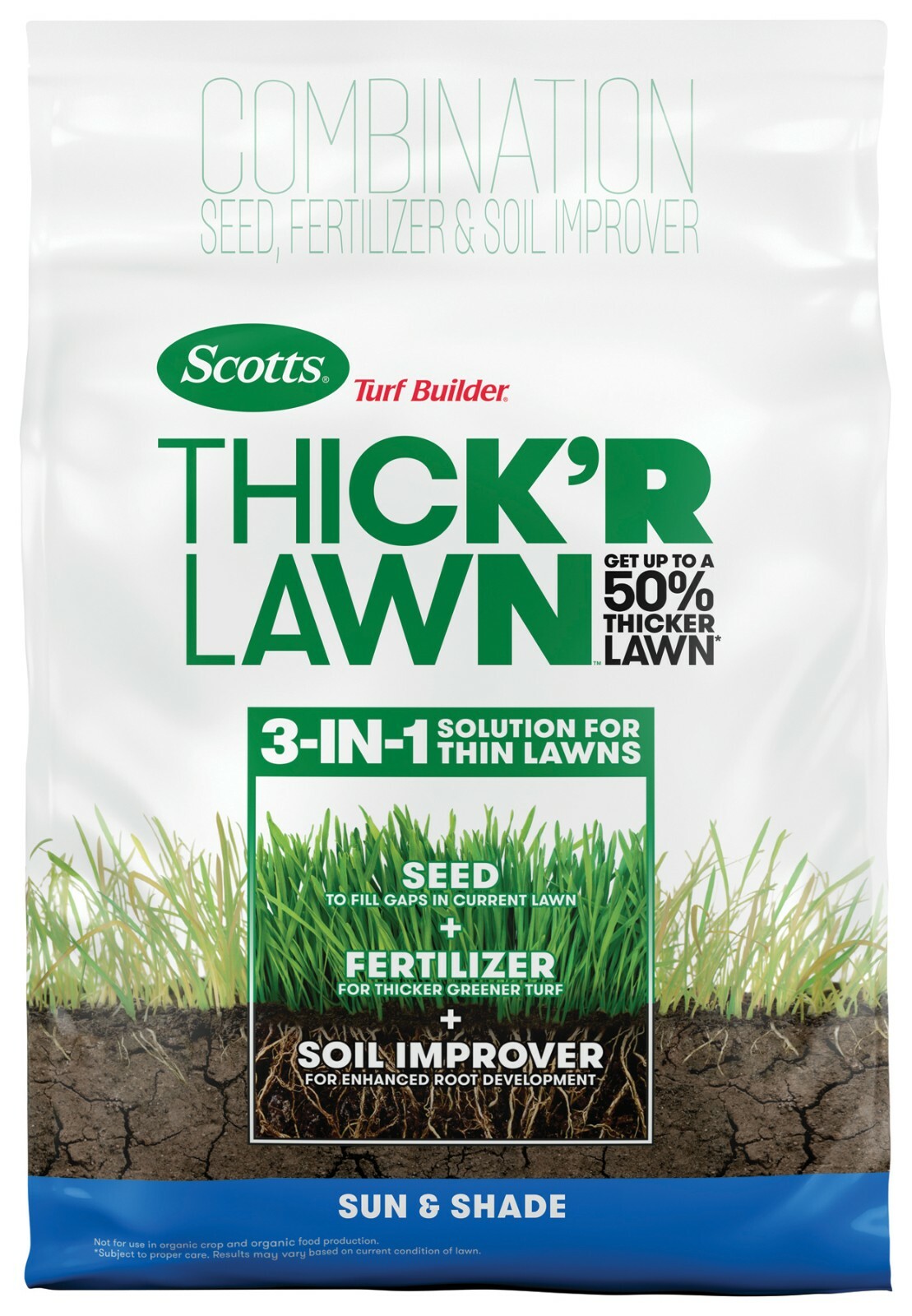 Scotts Turf Builder Thick'R Lawn Sun & Shade 12 lb. gallery