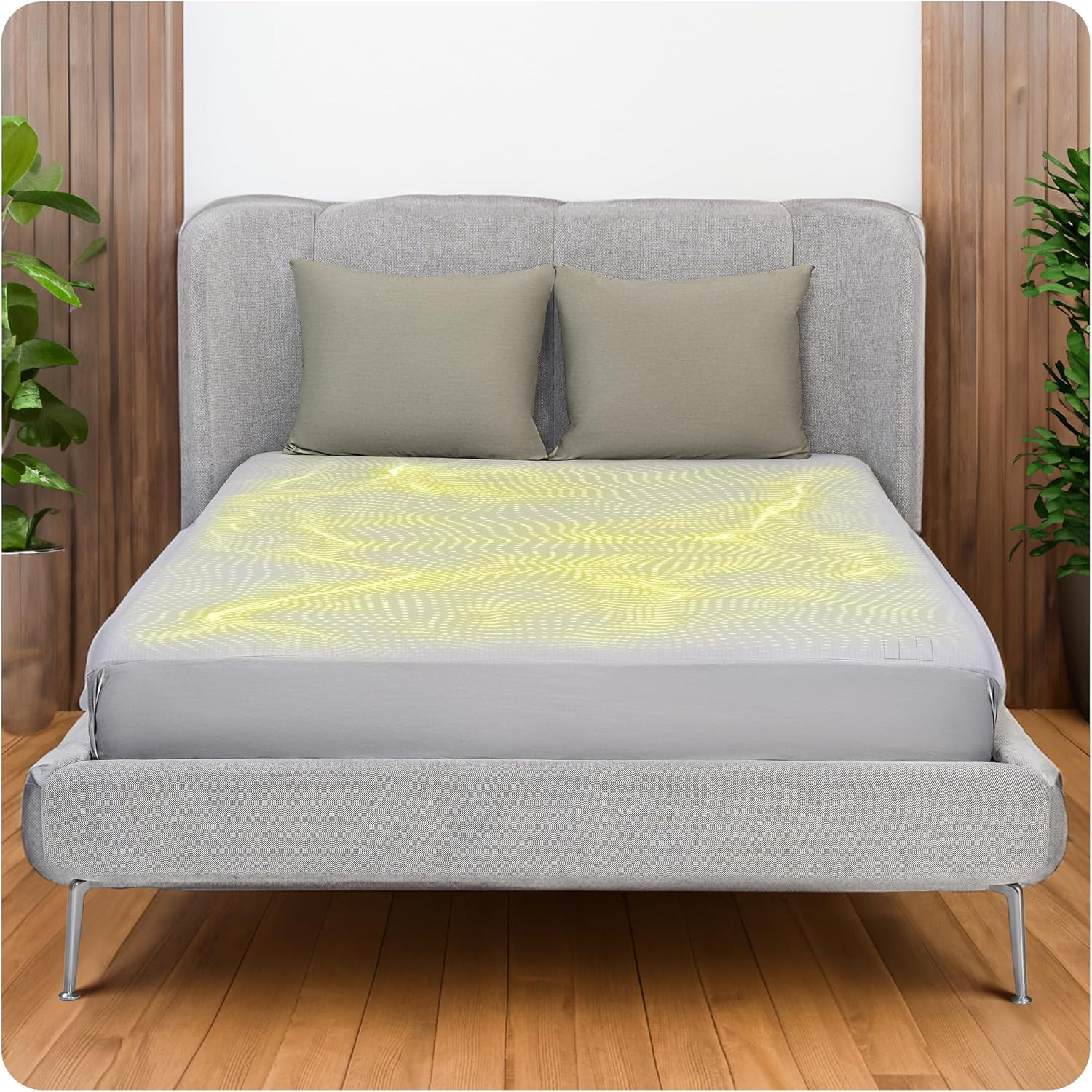 Grounding Sheets Full Size - Grey Earthing Sheets for Natural Sleep Enhancer - 9 gallery