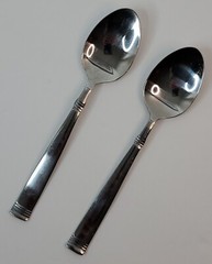 Pfaltzgraff Dinner Soup Spoon 7.5″ long Flatware 2 Count 18/0 Stainless