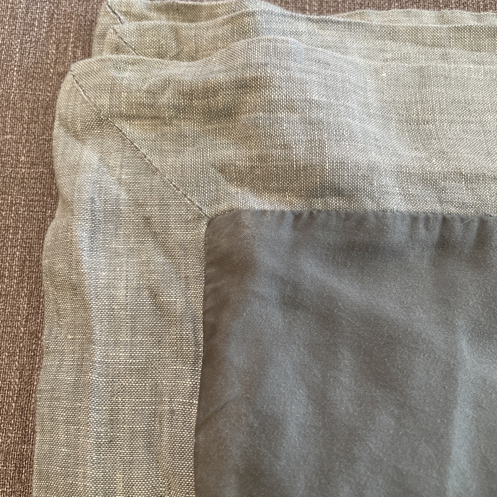 Pottery Barn Gray Tencel Lyocell & Linen Blend Euro Sham, 26x26 gallery