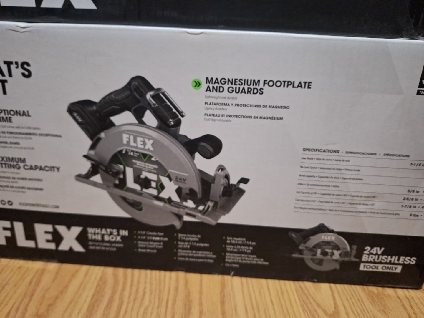 FLEX 24-volt 7-1/4-in Brushless Cordless Circular Saw Model #FX2141-z(Tool Only) gallery