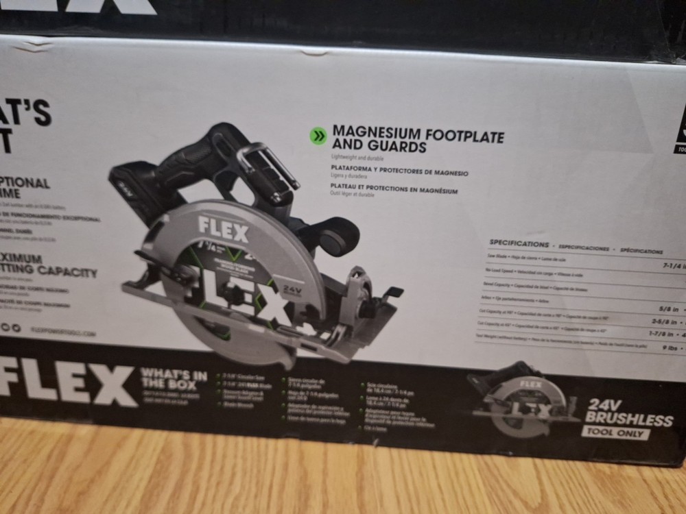 FLEX 24-volt 7-1/4-in Brushless Cordless Circular Saw Model #FX2141-z(Tool Only)