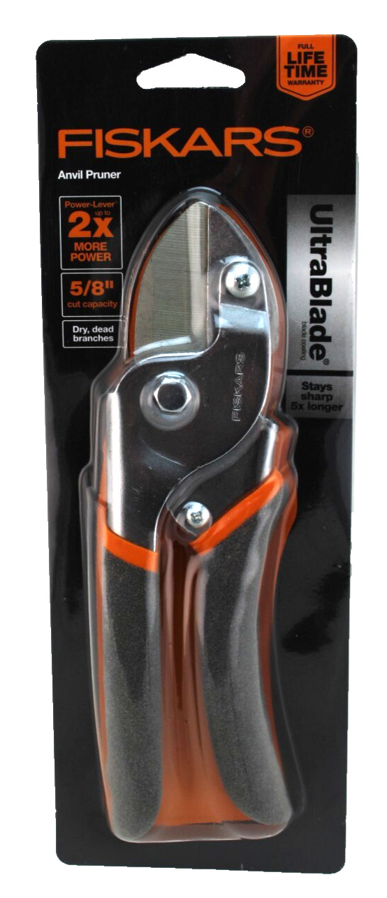 FISKARS Anvil Pruner 2X Power Lever UltraBlade Coated Steel 5/8" Cut Capacity gallery
