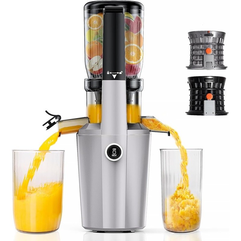 Cold Press Juicer Low Speed Nutrient Retention Whole Fruit Easy Clean 60dB New gallery
