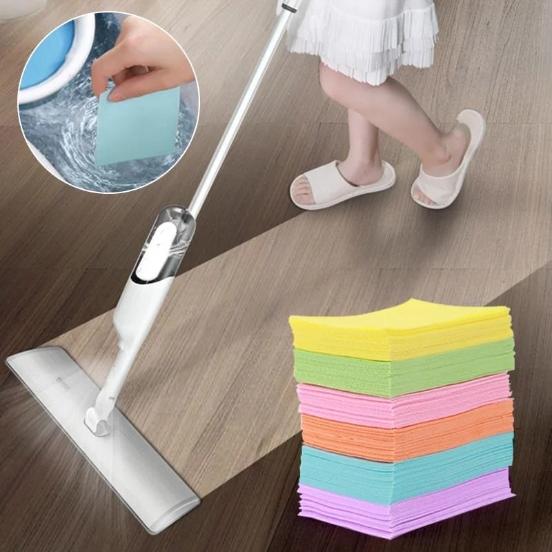 100/200Pcs Floor Cleaning Sheets Multi Surface Cleaner Tile Wood Bathroom Home gallery