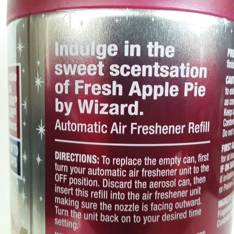 Wizard Automatic Spray Refill-Fresh Apple Pie- Lot of 4, Last Up To 50 Days gallery