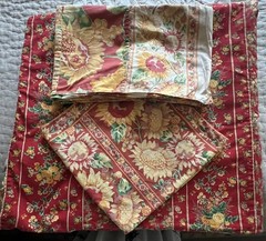 April Cornell Double Cotton Patchwork Floral Quilt Set Multicolor