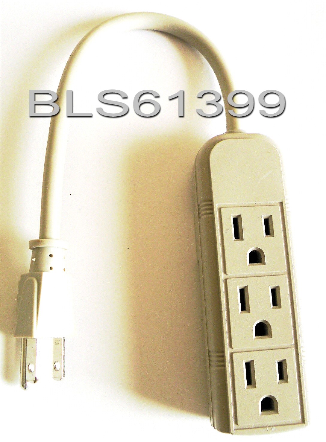 Grounded Electric 3 Outlet POWER STRIP Splitter Triple Wall Plug Adapter Tap gallery