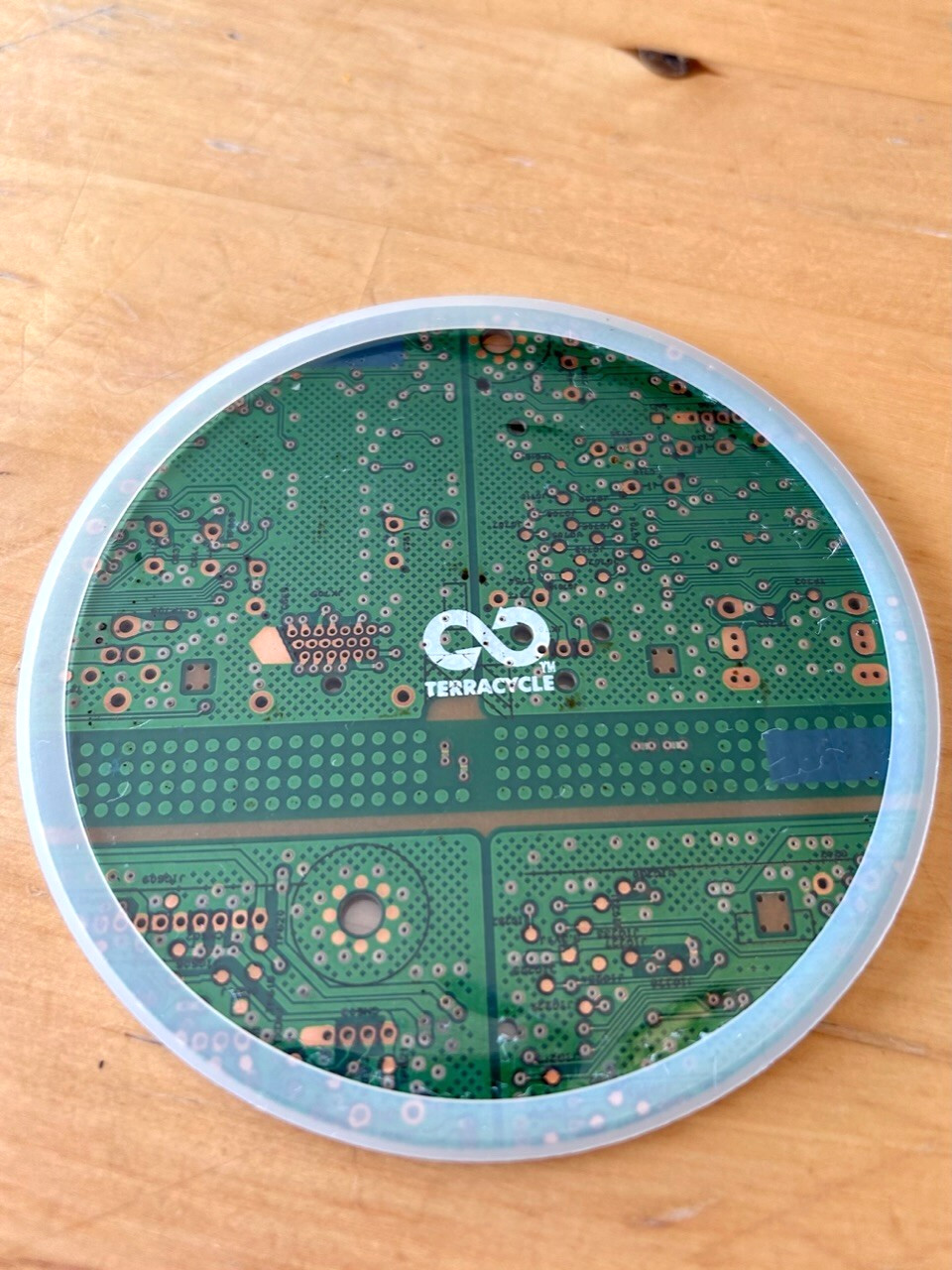 Terracycle Circuit Board Beverage Coasters, Set of 6, Round, Lightly Used gallery