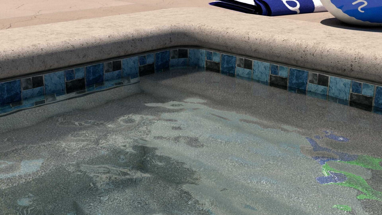 GLI Courtstone Gray 20 Mil Inground Rectangle Swimming Pool Liner - Choose Size gallery