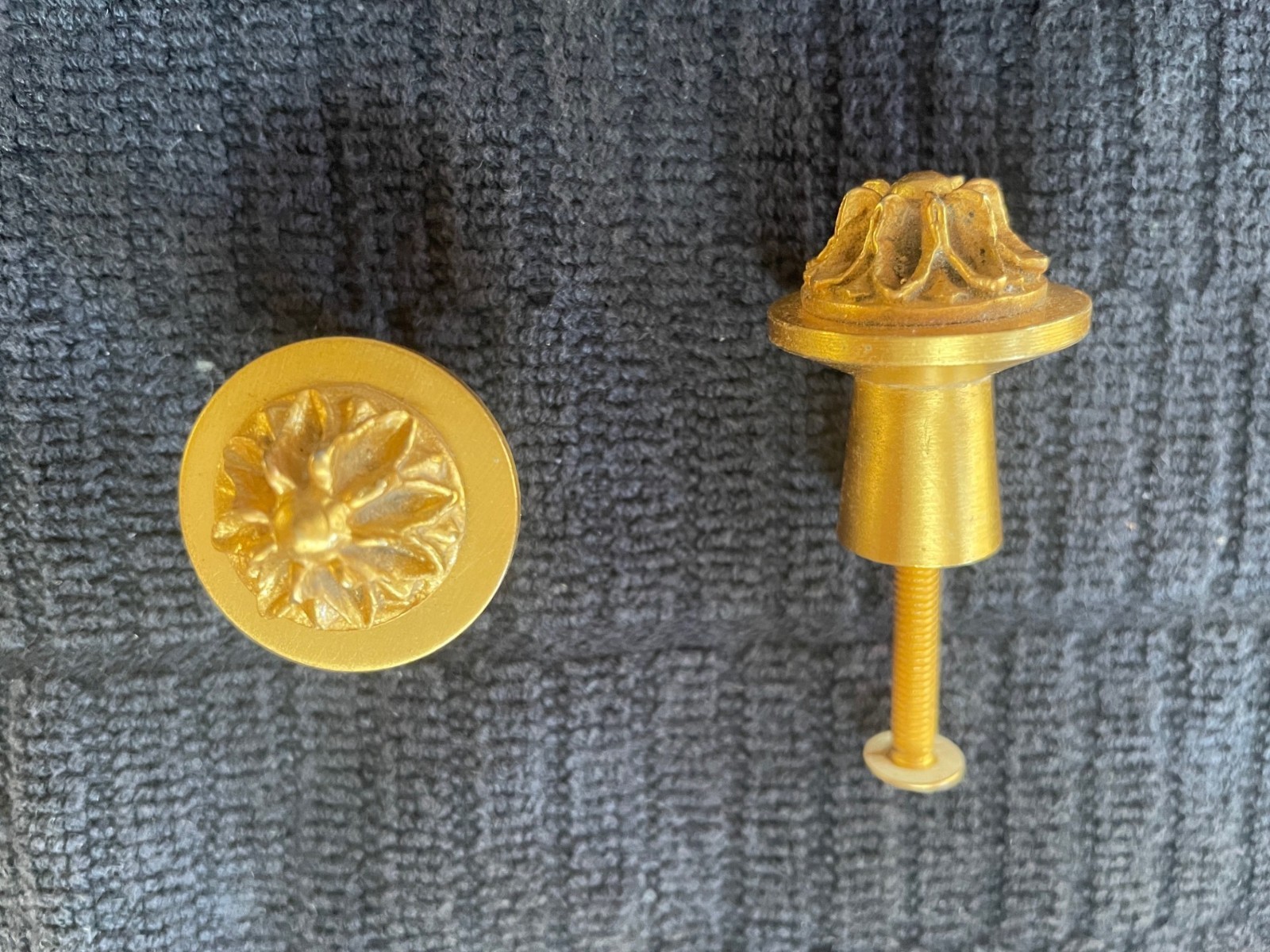 (2) Sherle Wagner # 67 Gold Drawer Pulls gallery
