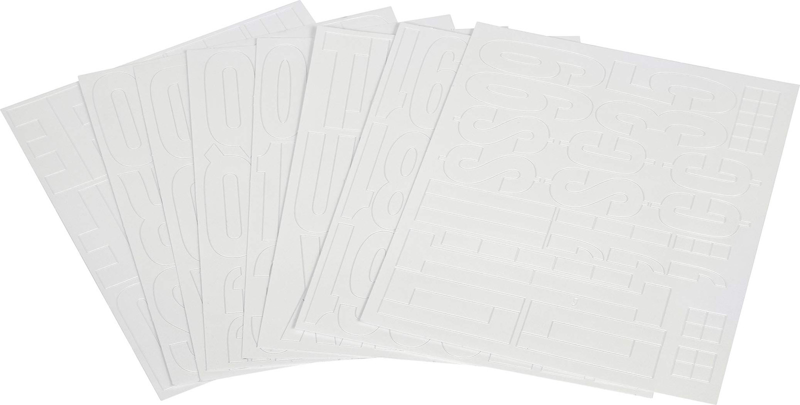 2 Inch White Vinyl Self Adhesive Letters and Numbers for Home and Workplace gallery