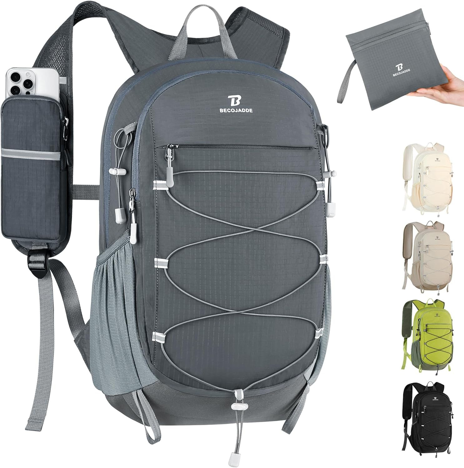 Hiking Backpack 15L Small Backpack Packable Day Pack Water Resistant Lightweight