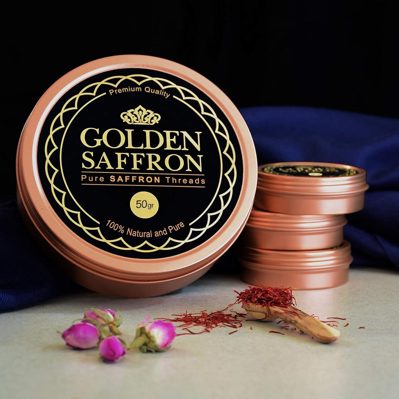 Golden Saffron, Finest Pure Premium All Red Saffron Threads, Grade A+ Super N... gallery