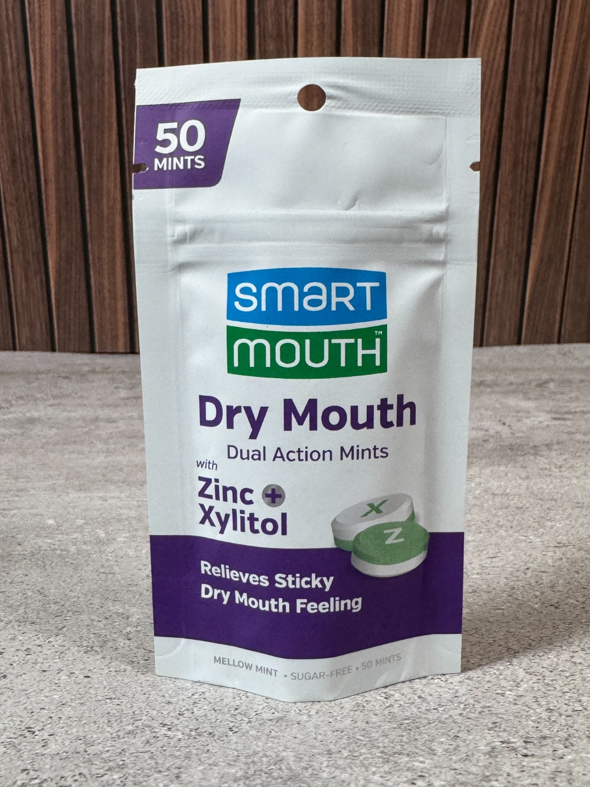 Dry Mouth Dual Action Mints 50 Count Sugar Free Xylitol Zinc New gallery