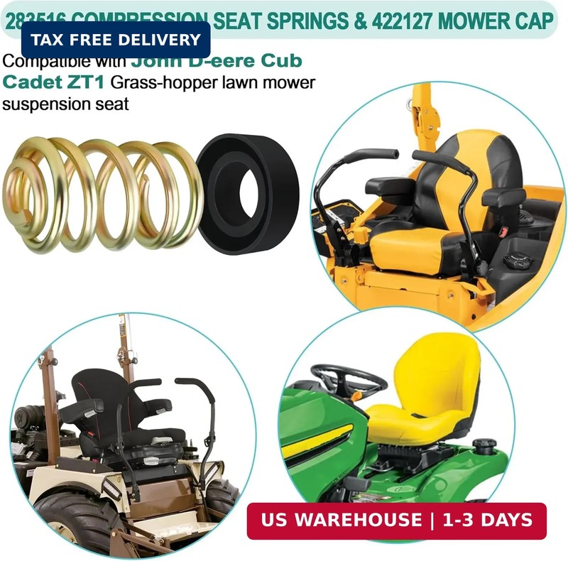 283516 Mower Compression Seat Spring & 422127 Mower Cap, Seat Spring Compatible gallery