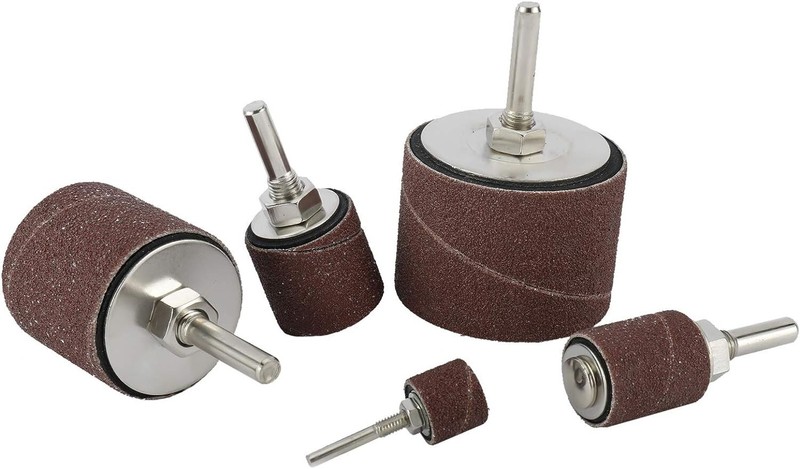 25Pc Sanding Drum Tool Set Spindle Sanding Sleeves Kit for Rotary Tools 1/2"-2" gallery