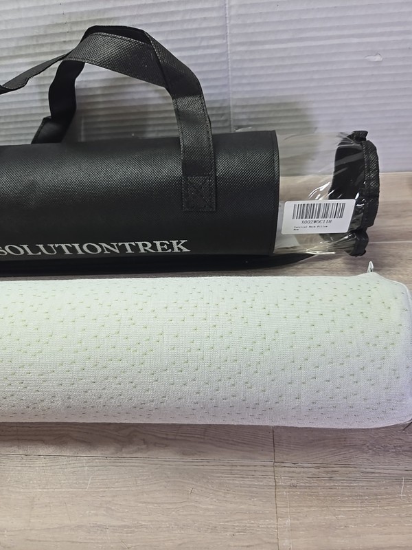 Bamboo Neck Pillow SolutionTrek Cervical Neck Pillow Cilinder With Travel Bag gallery