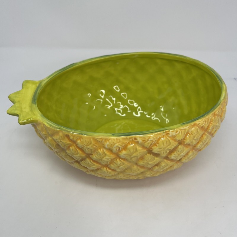 Pineapple Shaped Ceramic Serving Bowl Avon Luau Cookout Summer Vintage Party gallery
