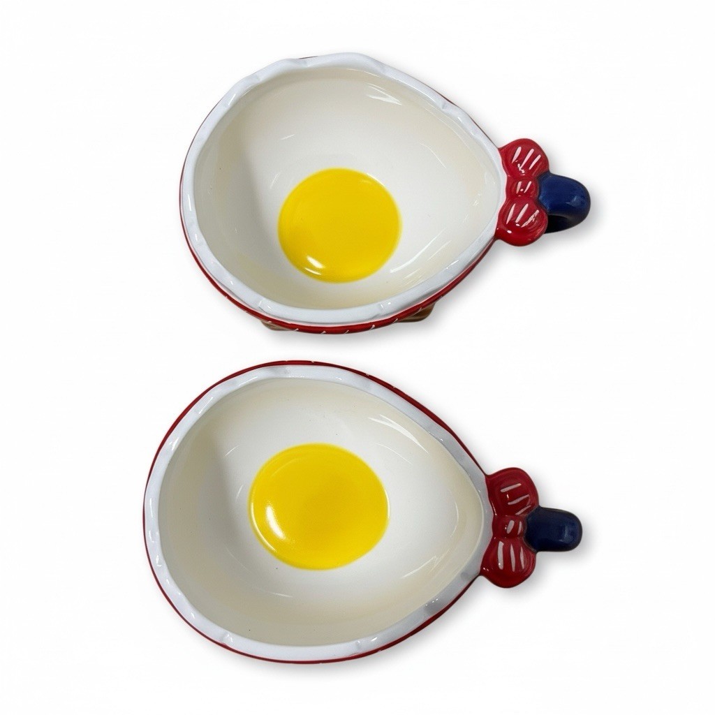Department 56 Egg Cups Ceramic Set 3.5in x 2in Kitchen Tableware gallery
