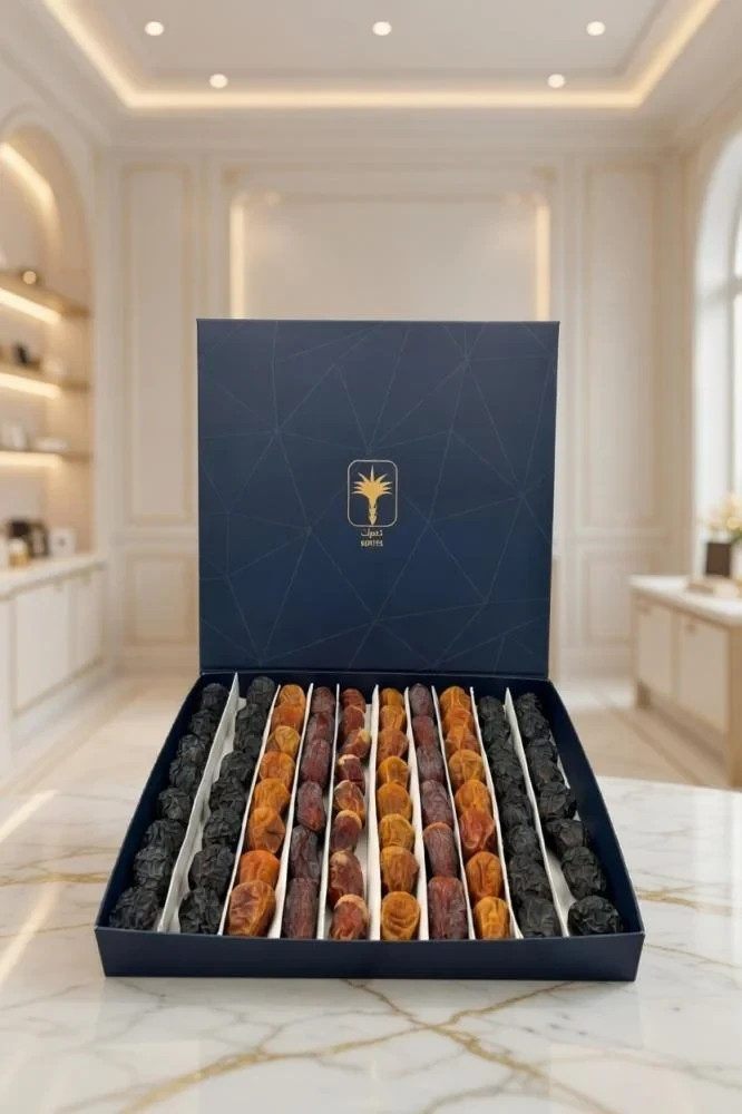 Premium Saudi Dates 1200G – Assorted Luxury Dates (Ajwa, Medjool, Sukkari) تمور gallery