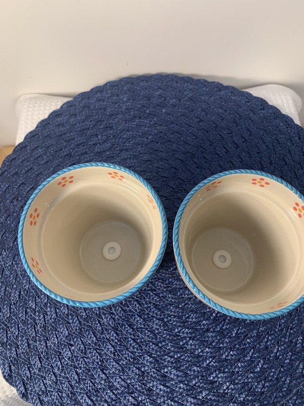 2 Easter Egg 4” Flower Pots Planters gallery