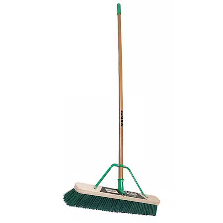 Quickie 868Su 24 In Sweep Face Push Broom, Stiff, Synthetic, Green gallery
