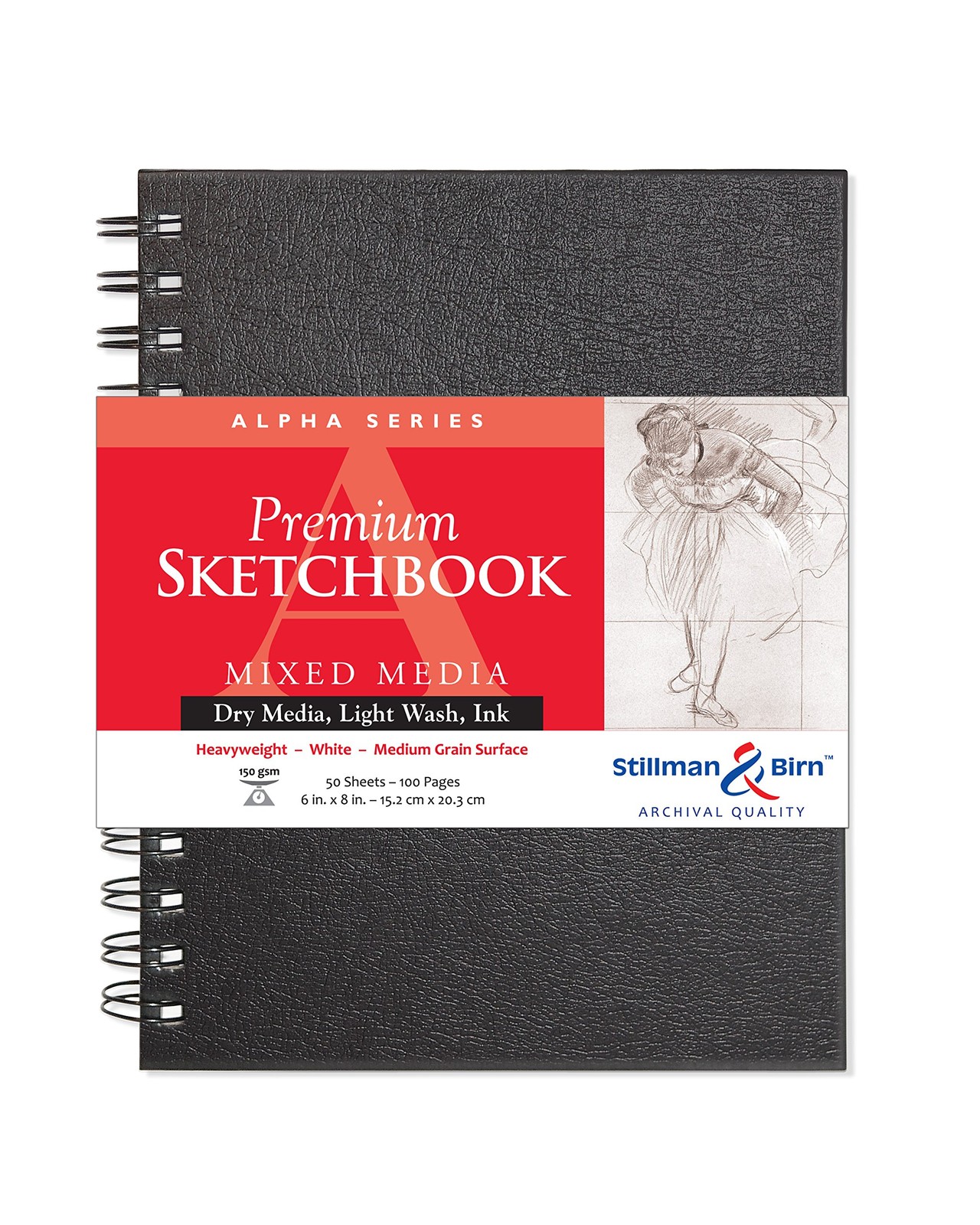 Stillman & Birn Alpha Series - Wirebound Sketchbook - Portrait 6 x 8 - 150gsm gallery