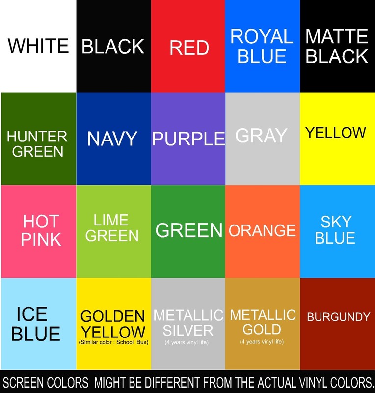 CUSTOM TEXT VERTICAL Side Windshield Vinyl Decal Sticker Car Truck Boat Name gallery