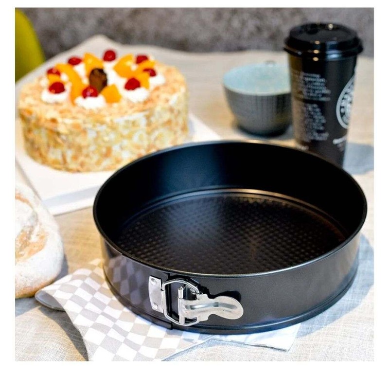 New Spring Form Cake Pans Set Of 4 Stackable Approx. 4,7,9,10 In. NIB gallery