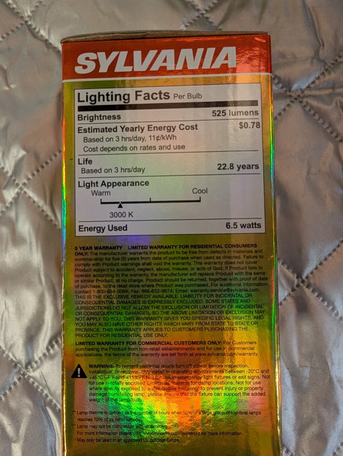 Three (3) Sylvania 50W LED Flood Light Premium Dimmable Bulbs gallery