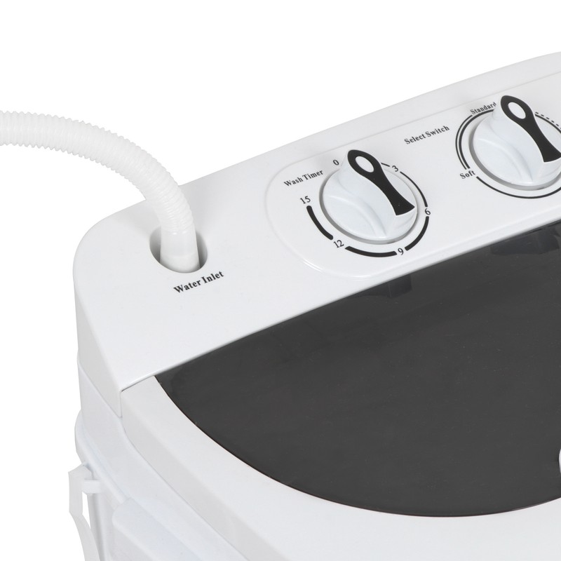Mini Washing Machine Compact Portable Washer & Dryer with Spin Dryer, White gallery