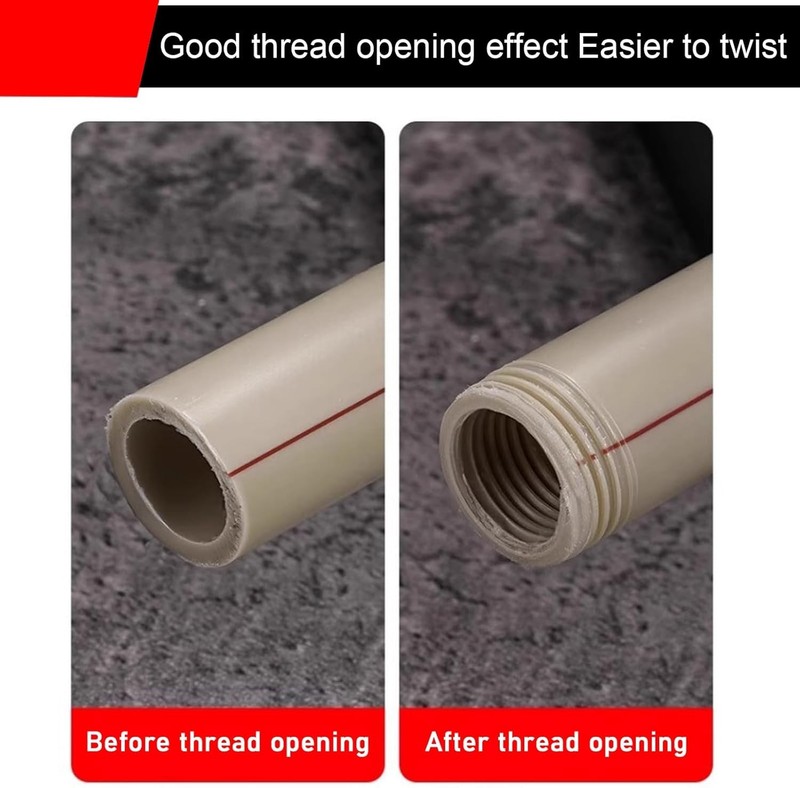 2Pcs 1/2'' 3/4'' Water Pipe Threading Tool Integrated Internal & External Pipe gallery
