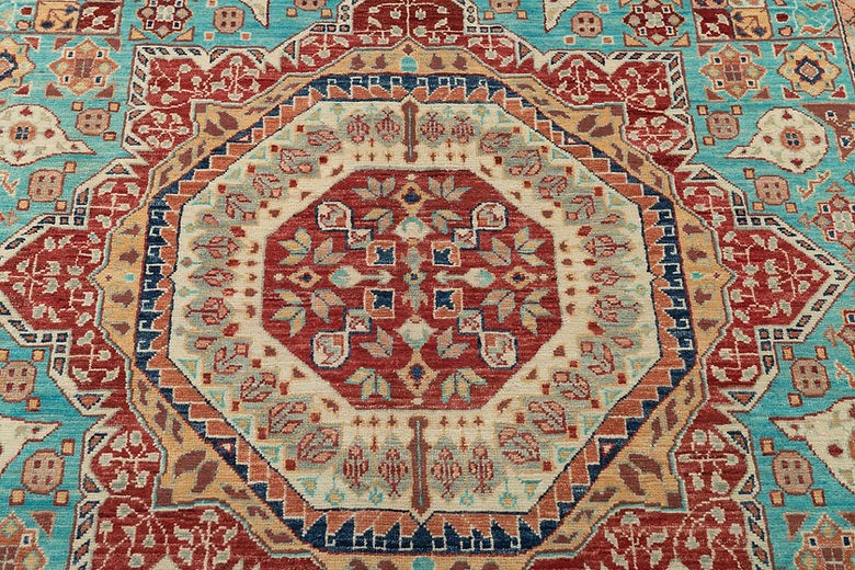 5.4 x 8.2 ft Hand Knotted Mamlook Rug gallery